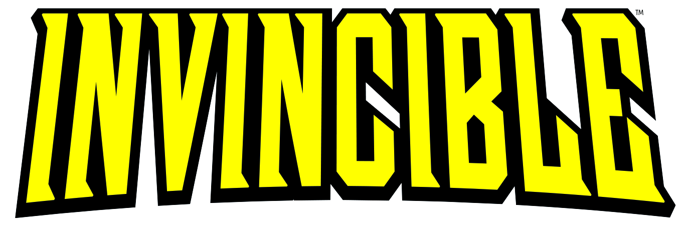 Gelber Titel-Logo von "Invincible"