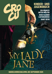 Cover der Händlerkatalogvorschau von CROCU – Fruhjahr 2025 mit dem Covermotiv und dem Titellogo von "My Lady jane"